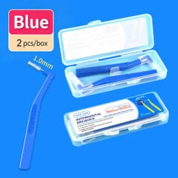 2 5Pcs L Shaped Interdental Brushes Soft Bristle Portable Cleaning Sticks for Tight Teeth Spaces Daily Dental Hygiene Essential