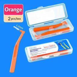 2 5Pcs L Shaped Interdental Brushes Soft Bristle Portable Cleaning Sticks for Tight Teeth Spaces Daily Dental Hygiene Essential