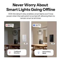 SONOFF T6 120 1/2/3 Gang Black TX Gen2 Matter Smart Touch Wall Switch Detach Relay Mode Night Switch Works with Alexa Apple Home