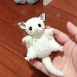 Flying Squirrel Plush Hanging Toy, Sugar Glider Small Doll Keychain Backpack Pendant