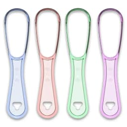 1/2/3/4Pcs Tongue Scraper Reusable Tongue Cleaning Tool Food Grade Plastic Mouth Scraper Washable Oral Hygiene Care Appliances