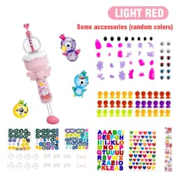 Kids' Diy Craft Kits Games DIY Sticky Balloon Maker kit Bubble Inflatable Toy Set Inflator Machine Anti-Stress Toys Boys Girls