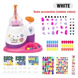 Kids' Diy Craft Kits Games DIY Sticky Balloon Maker kit Bubble Inflatable Toy Set Inflator Machine Anti-Stress Toys Boys Girls