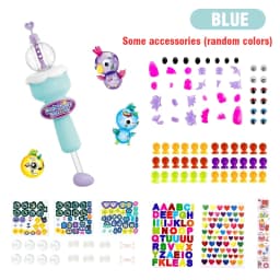 Kids' Diy Craft Kits Games DIY Sticky Balloon Maker kit Bubble Inflatable Toy Set Inflator Machine Anti-Stress Toys Boys Girls