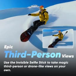 360 Active HDR Video Action Camera 4K Single-Lens Camera Waterproof Stabilization 2.29" Touchscreen Wintersports and Vlogging