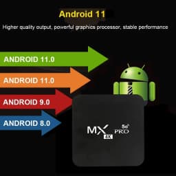 MX-Pro Smart TV Box 4K HD Android 11 Amlogic S905 Quad-Core 4G WiFi Original Media Player Home Theater Set Top Box IPTV
