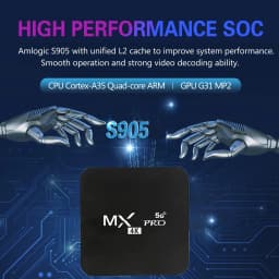 MX-Pro Smart TV Box 4K HD Android 11 Amlogic S905 Quad-Core 4G WiFi Original Media Player Home Theater Set Top Box IPTV