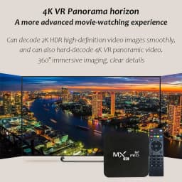 MX-Pro Smart TV Box 4K HD Android 11 Amlogic S905 Quad-Core 4G WiFi Original Media Player Home Theater Set Top Box IPTV