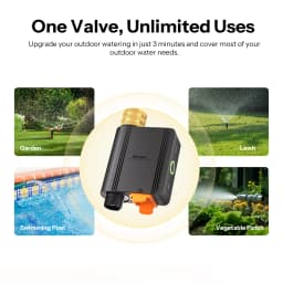 SONOFF Smart Water Valve Hydro Series Hydro ONE Zigbee With Flow Meter Brass Water Inlet Apple Home SWV-ZFE SWV-ZFU