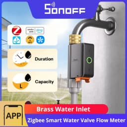 SONOFF Smart Water Valve Hydro Series Hydro ONE Zigbee With Flow Meter Brass Water Inlet Apple Home SWV-ZFE SWV-ZFU