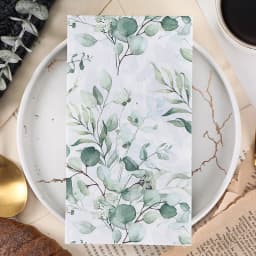 20/40 Colored Leaf Tissue Printed Napkins 33x40 2-Layer Printed Napkins Western Party Decoration Napkins