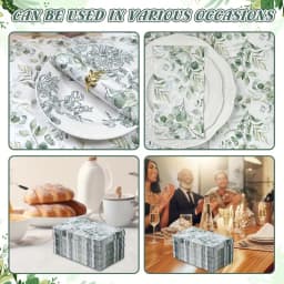 20/40 Colored Leaf Tissue Printed Napkins 33x40 2-Layer Printed Napkins Western Party Decoration Napkins