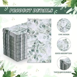 20/40 Colored Leaf Tissue Printed Napkins 33x40 2-Layer Printed Napkins Western Party Decoration Napkins
