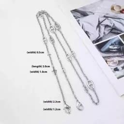 Pig Nose Chain Strap Bag Underarm Crossbody Satchel Conversion Chain Luxury Brand Handbag Parts Accessories