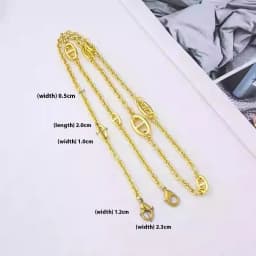 Pig Nose Chain Strap Bag Underarm Crossbody Satchel Conversion Chain Luxury Brand Handbag Parts Accessories