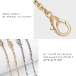 Pig Nose Chain Strap Bag Underarm Crossbody Satchel Conversion Chain Luxury Brand Handbag Parts Accessories