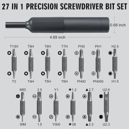 27 in 1 Precision Screwdriver Set Magnetic Bits Pen Style Manual Repair Tools Kit for Eyeglass Watch PC Jewelers Laptop iPhone