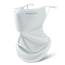 ROCKBROS Summer Ice Silk Cycling Face Mask Breathable Anti-UV Bike Face Neck Cover Bandana MTB Road Sports Hanging Ear Scarf