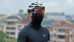 ROCKBROS Summer Ice Silk Cycling Face Mask Breathable Anti-UV Bike Face Neck Cover Bandana MTB Road Sports Hanging Ear Scarf