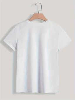 90s T Shirt Paris Women Print T-shirt Girl Short Sleeve Crew Neck Casual Top for Summer Spring Women's Clothing