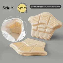 1Pair Heel Stickers Heel Protectors Sneakers Shrinking Size Insoles Anti-wear Feet Shoe Pads Adjust Size Heel Cushion Inserts