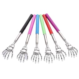 1 Piece Extendable Back Scratcher Portable Telescoping Metal Stainless Steel Back Scratchers Hand Massager