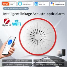 Tuya WiFi Zigbee Smart Siren Sound Light Alarm Home Security Protection System Detector App Control Works With Alexa Google Home