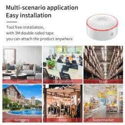 Tuya WiFi Zigbee Smart Siren Sound Light Alarm Home Security Protection System Detector App Control Works With Alexa Google Home