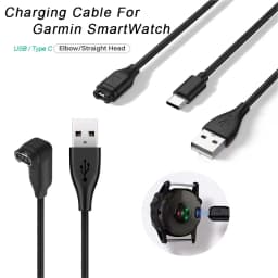 USB Type A/C Magnetic Charger Cable For Garmin Fenix 5 5S 5X Plus 6 6S 6X Pro 7 7S 7X Forerunner 45 55 165 255 945 965 245 Music