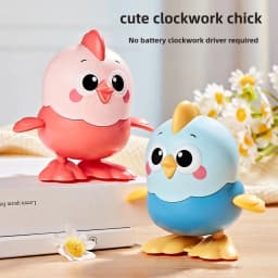 Cute Wind Up Chick Toy No Battery Needed Baby Crawling Educational Clockwork Safe Sensory Toy for Infant Toddler Kids Gift