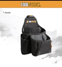 TOOLSTACK Single Bag Woodworking Bag Exquisite Stitching Wear Resistant Woodworking Bag Portable Multi Functional Tool Kit