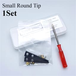 Ceramic Tweezers Tips Kit Stainless Steel Handle Anti-Static High Precision Replacement Tweezers Parts Set Tweezers Repair Tools