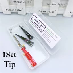 Ceramic Tweezers Tips Kit Stainless Steel Handle Anti-Static High Precision Replacement Tweezers Parts Set Tweezers Repair Tools