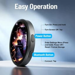 Anime E-Badge Display Pin Dynamic Electronic Badge Anime Merchandise Digital Display Badge Dynamic Gift For Otaku Fans Friends