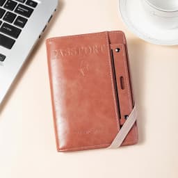 Passport Holder and Wallet in One, Anti-Theft, Anti-Degaussing, Multi-Functional Document and Card Storage Bag, Travel Ticket Holder, Portable Business and Travel Document Organizer, Essential Document Protection Cover for Going Abroad