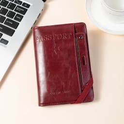 Passport Holder and Wallet in One, Anti-Theft, Anti-Degaussing, Multi-Functional Document and Card Storage Bag, Travel Ticket Holder, Portable Business and Travel Document Organizer, Essential Document Protection Cover for Going Abroad