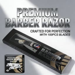 Professional Men Folding Straight Razor Set Vintage Salon Pole Handle Manual Shaver Holder Barber Hairdressing Hair Removal Tool