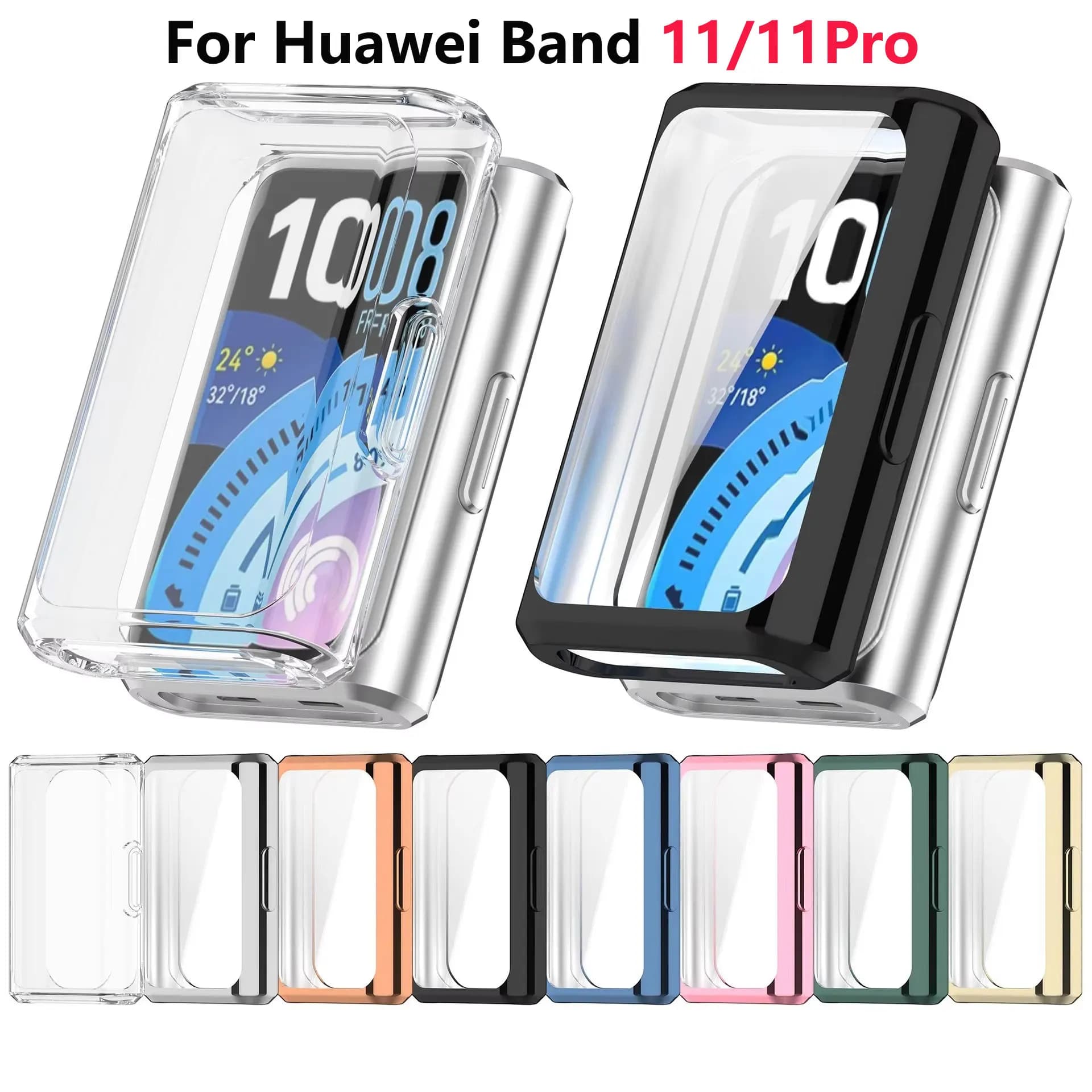 Screen Protector Case for Huawei Band 11 Pro Smartwatch TPU Full Anti-Scratch Protective Cover for Huawei Band 11 Accessories