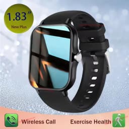 1.83'' Sports Smart Watch Fitness Clock Health Monitor Waterproof Smartwatch Wireless Call Watches Men Women Android Ios Ht30