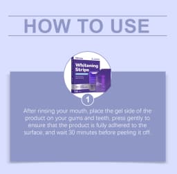 Purple Teeth Whitning Strips Oral Hygiene Mint Fresh Breath Brighten Tooth Bleaching Lasting Oral Care Tooth Brightening Patches