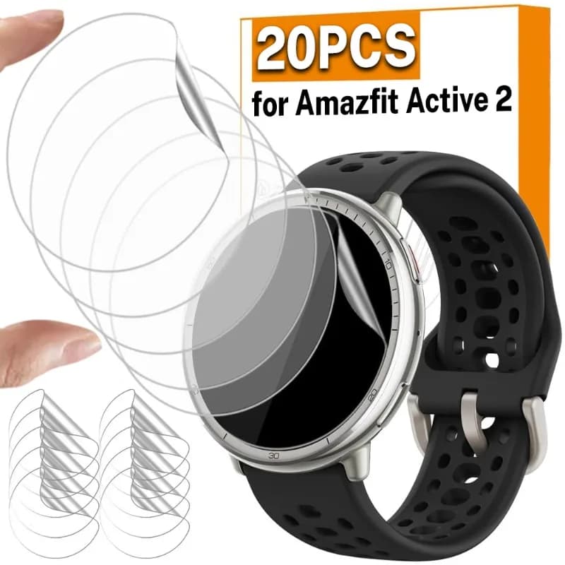20/1PCS Screen Protector for Amazfit Active 2 Smartwatch Cover Film Soft TPU Hydrogel Film for Amazfit Active 2 Screen Protector