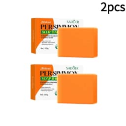 Persimmon Soap Bar Persimmon Extract For Men and Women Gentle on All Skin Types Deodorizing Soap Fruit Handmade Shower Soap