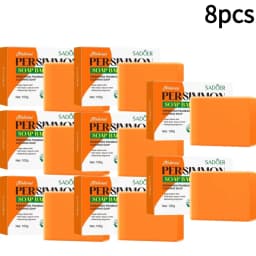 Persimmon Soap Bar Persimmon Extract For Men and Women Gentle on All Skin Types Deodorizing Soap Fruit Handmade Shower Soap