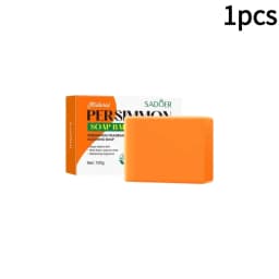 Persimmon Soap Bar Persimmon Extract For Men and Women Gentle on All Skin Types Deodorizing Soap Fruit Handmade Shower Soap