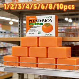 Persimmon Soap Bar Persimmon Extract For Men and Women Gentle on All Skin Types Deodorizing Soap Fruit Handmade Shower Soap