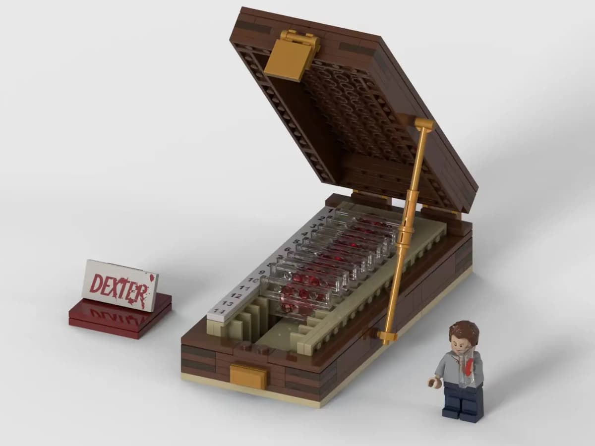 MOC 194pcs Dexter Morgan's Trophies Box nan Perfect Birthday Party Favorite DIY Building Blocks for Kids Christmas Gift Toys
