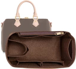 Premium Felt Organizer Insert for Boston Doctor Bag 25 30 35 Inner Shaper Pouch Handbag Base Shaper with Zipper Multi Pockets