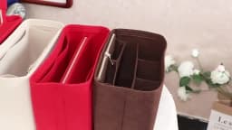 Premium Felt Organizer Insert for Boston Doctor Bag 25 30 35 Inner Shaper Pouch Handbag Base Shaper with Zipper Multi Pockets