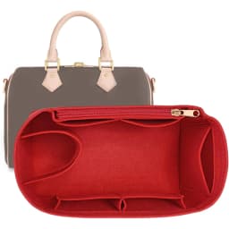 Premium Felt Organizer Insert for Boston Doctor Bag 25 30 35 Inner Shaper Pouch Handbag Base Shaper with Zipper Multi Pockets