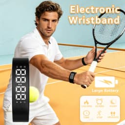 Vibrating Alarm Clock Watch Heavy Sleepers Silent Wake-Up Smart Bracelet Men Women Adjustable Wearable Vibration Wrist Band Ht30